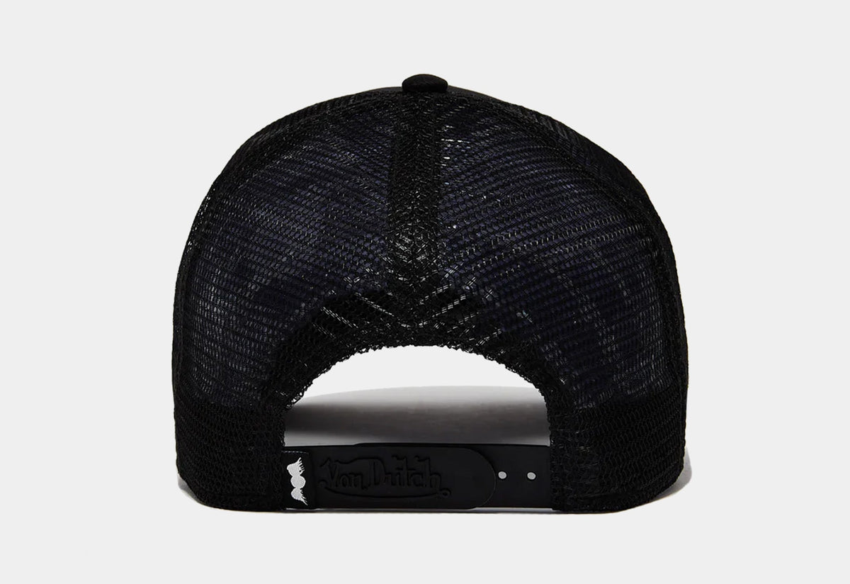 Exclusive Staple Trucker Mens Hat (Black) — OS — Back View