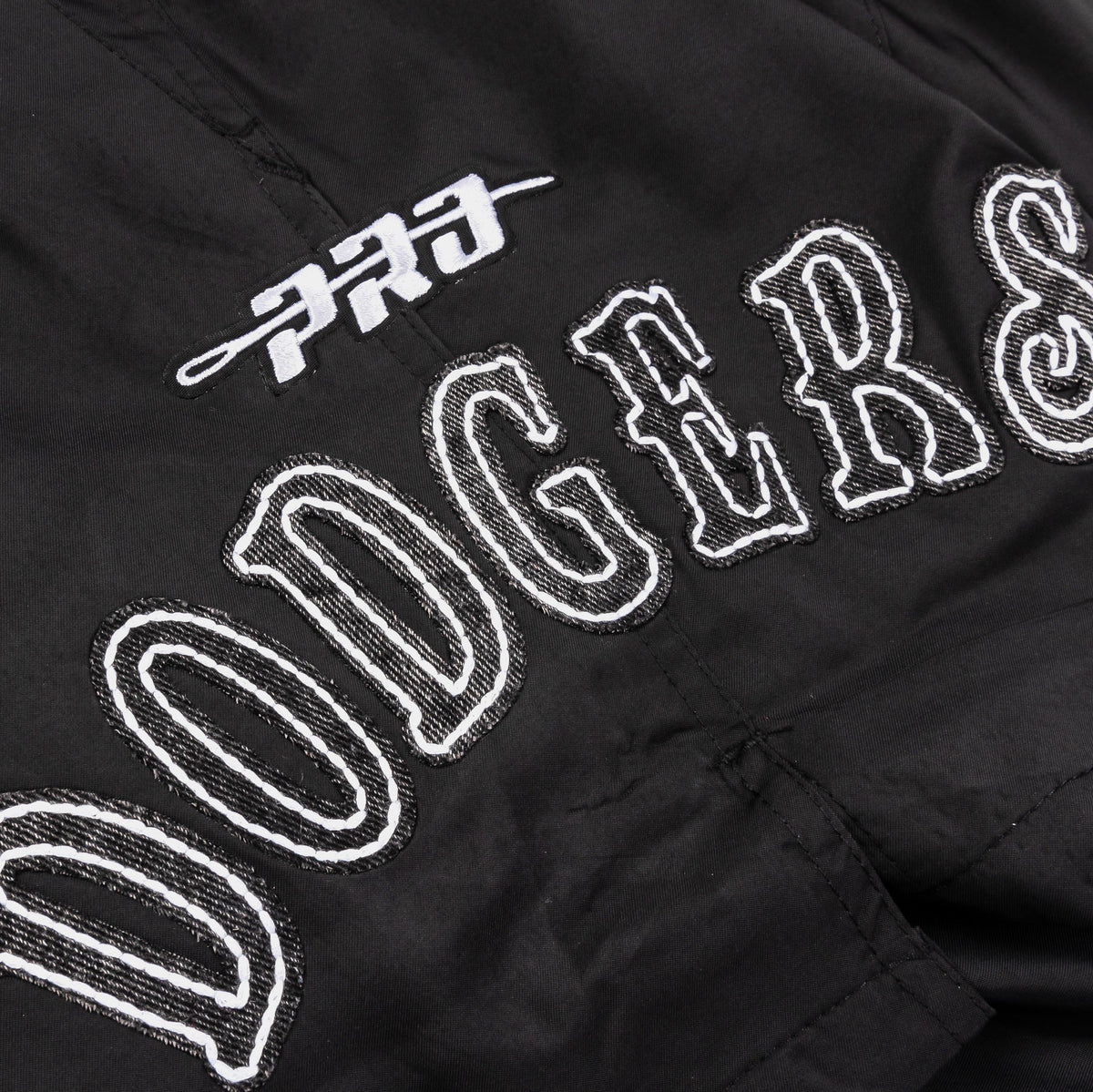 Exclusive Los Angeles Dodgers Rebel Athletics Fleece Mens Shorts (Black/Blue) — S — Back View
