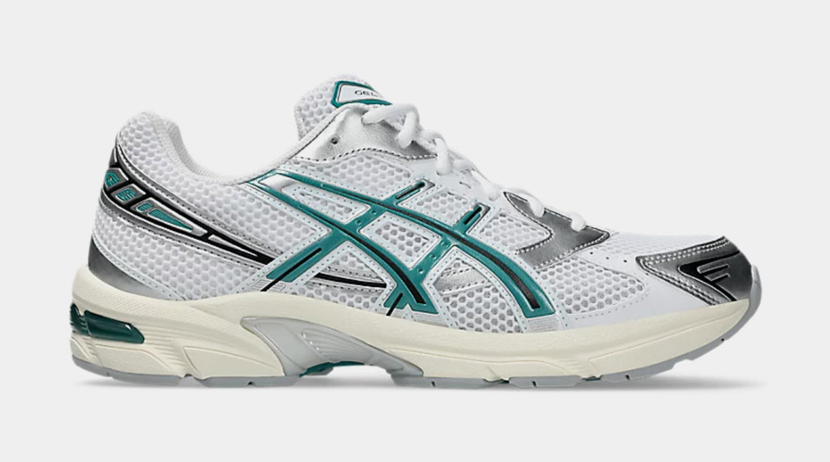 Exclusive Gel 1130 Mens Running Shoes (White/Rainy Lake) — 4 — Front View