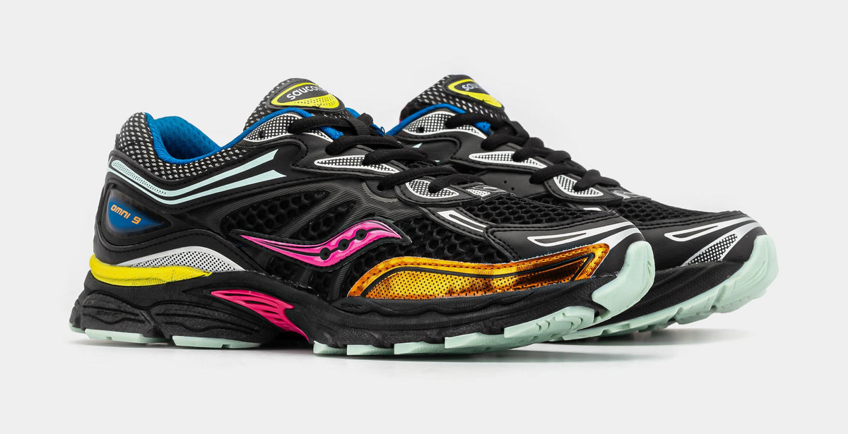 Exclusive Omni 9 Grade School Running Shoes (Black/Multi) — 3.5Y — Top View