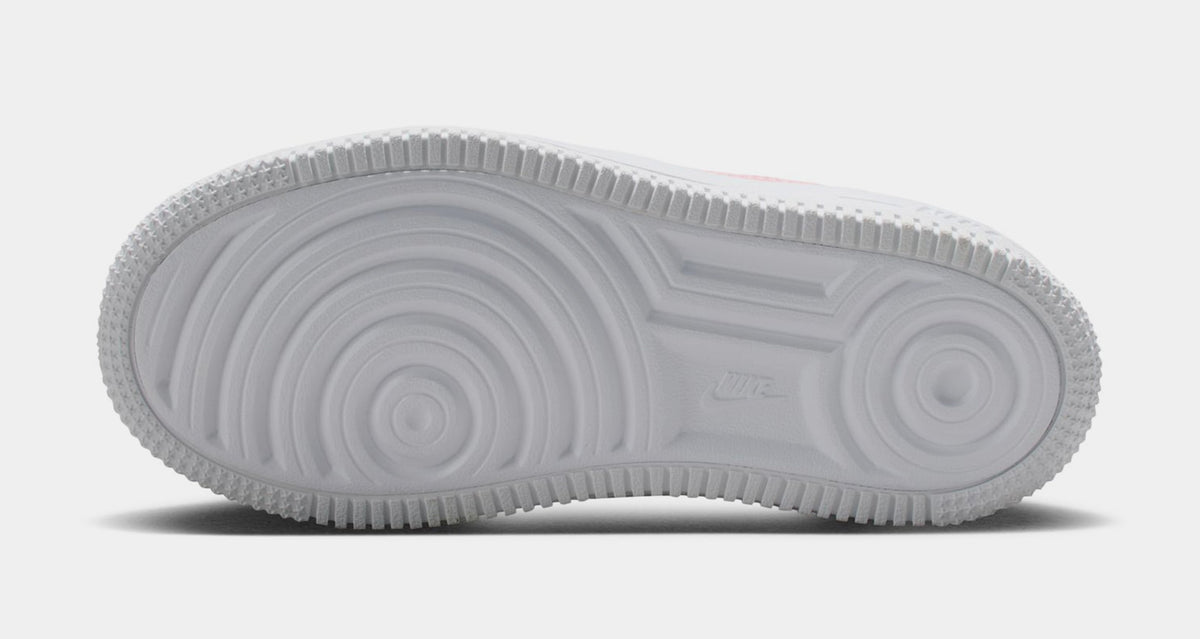 Exclusive Air Force 1 Low Preschool Lifestyle Shoes (White/Pink) — 10.5C — Top View
