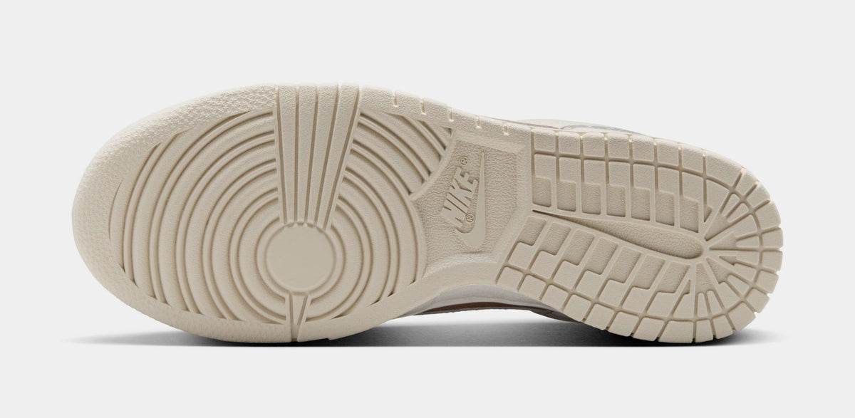 Exclusive Dunk Low Womens Lifestyle Shoes (Particloe Pink/Light Orewood Brown) — 5 — Top View