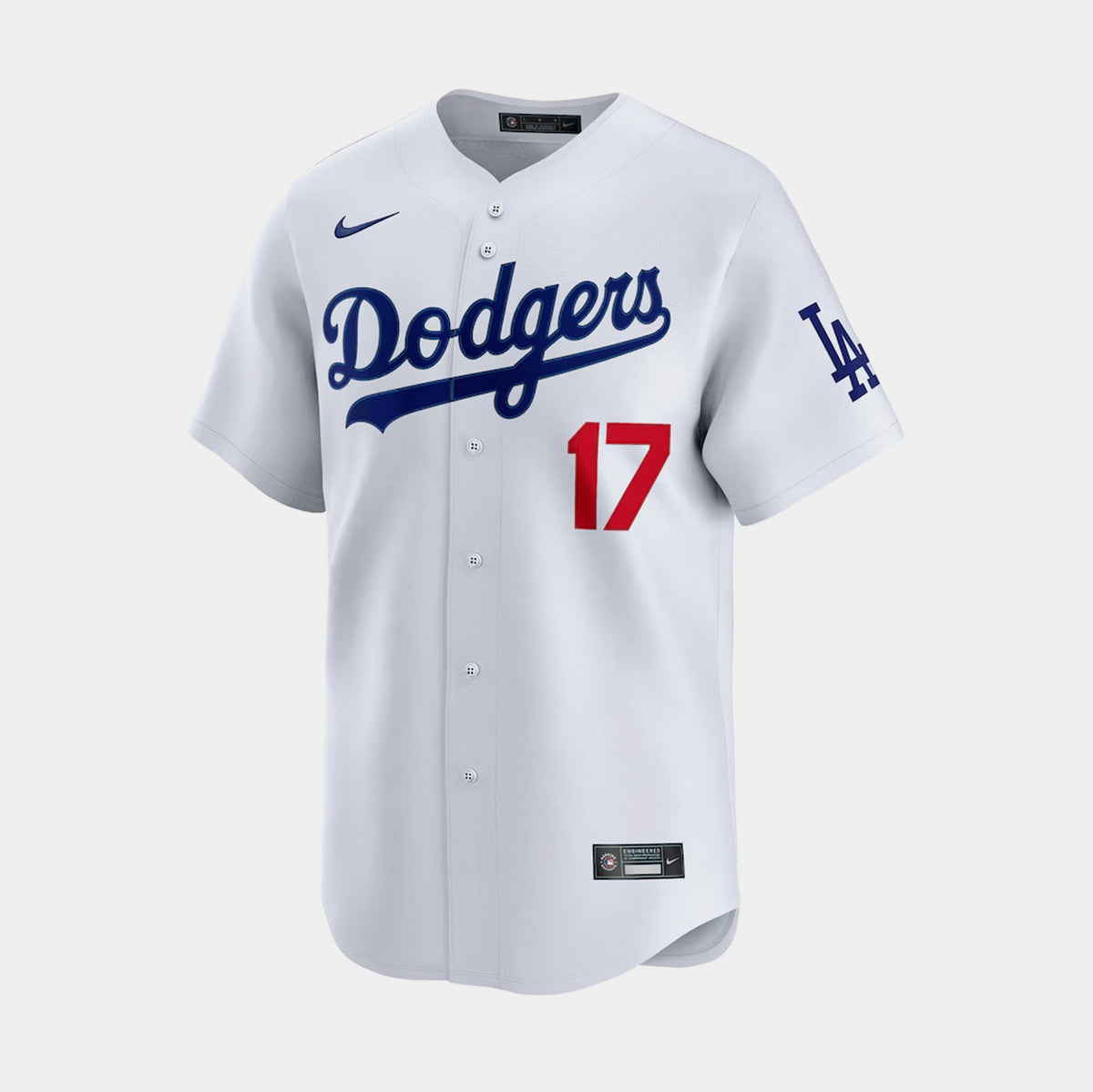 Exclusive Los Angeles Dodgers Shohei Ohtani #17 Home Mens Jersey (White/Blue) — S — Front View
