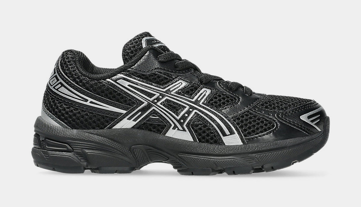 Exclusive Gel-1130 Preschool Lifestyle Shoes (Black/Silver) — 11C — Front View
