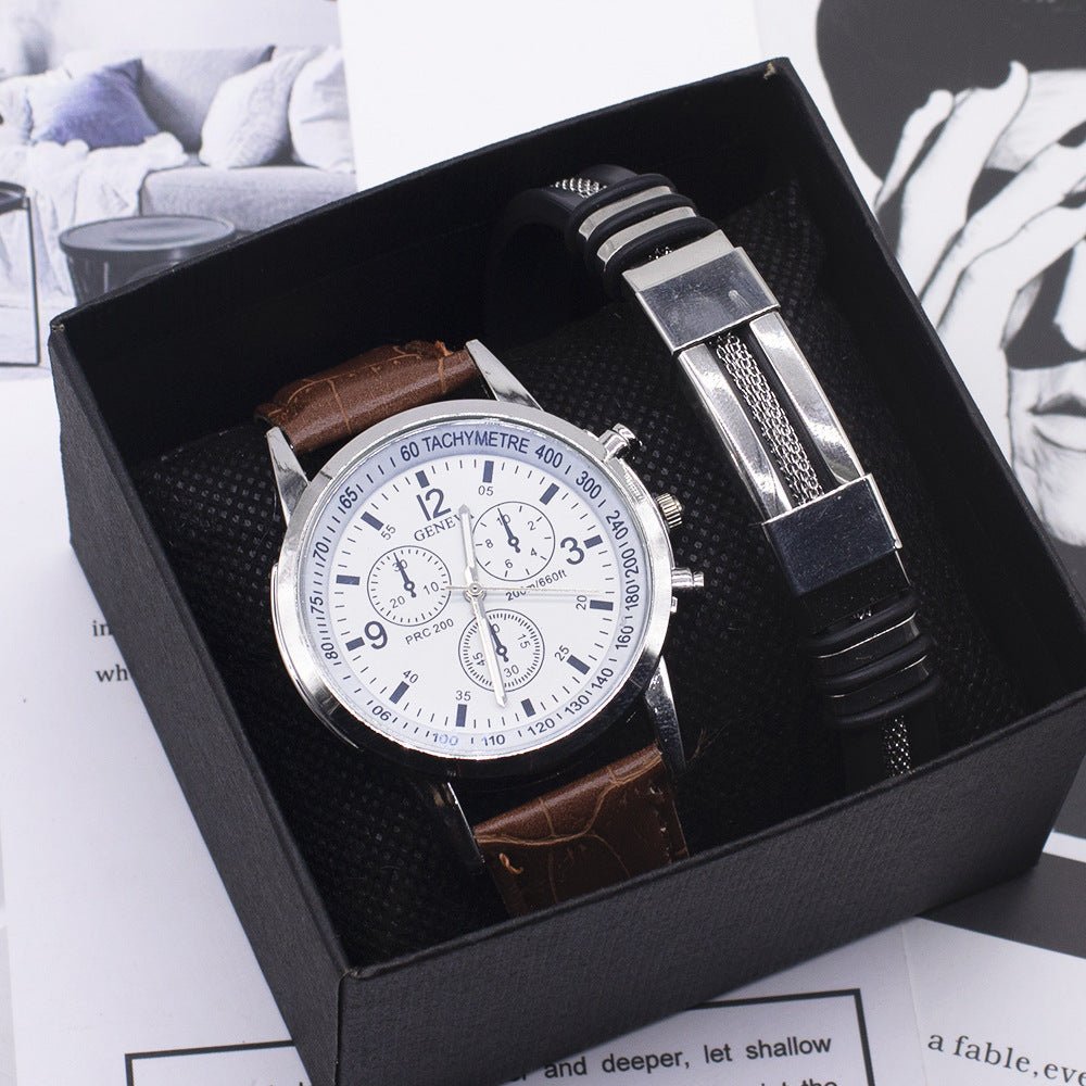 Exclusive Blue Light Glass Wrist Watch — 1style — Top View