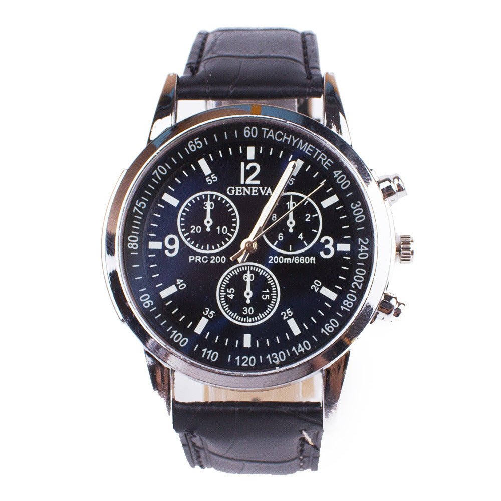 Exclusive Blue Light Glass Wrist Watch — 1style — Lifestyle View