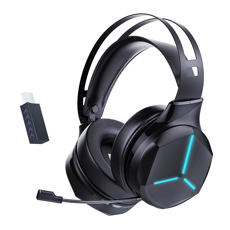 Exclusive Bluetooth Dual Mode Gaming Wireless Headphones — Black — Front View