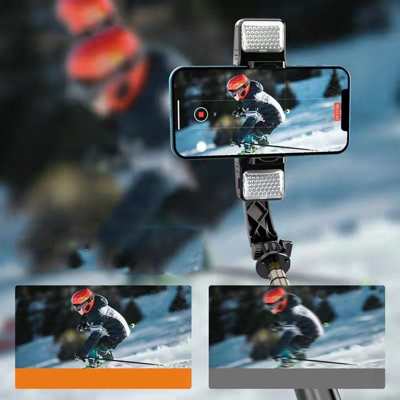 Exclusive Bluetooth Selfie Stick Handheld Stabilizer — Selfie — Size USB — Back View