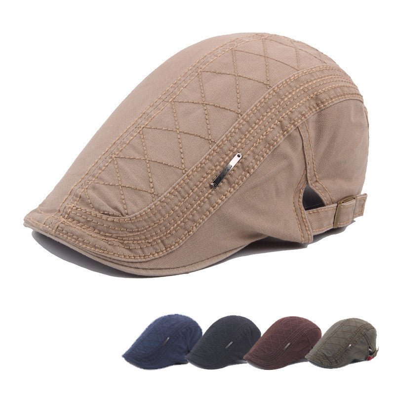 Exclusive Vintage British Beret Hat Collection — Black — Front View