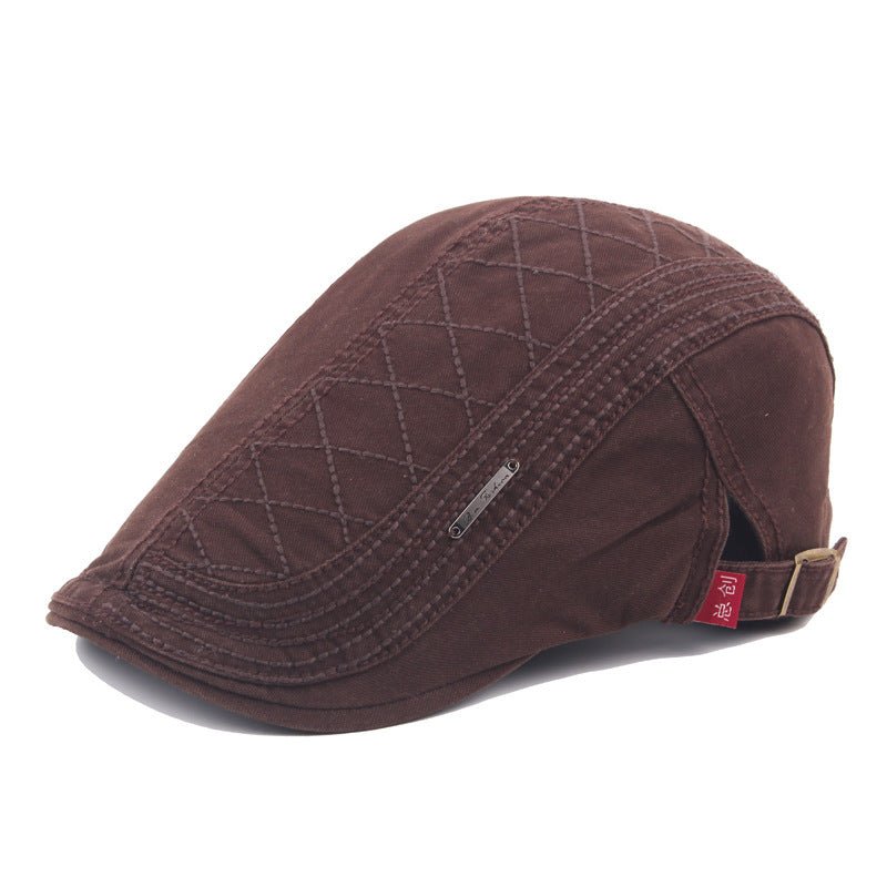 Exclusive Vintage British Beret Hat Collection — Black — Top View