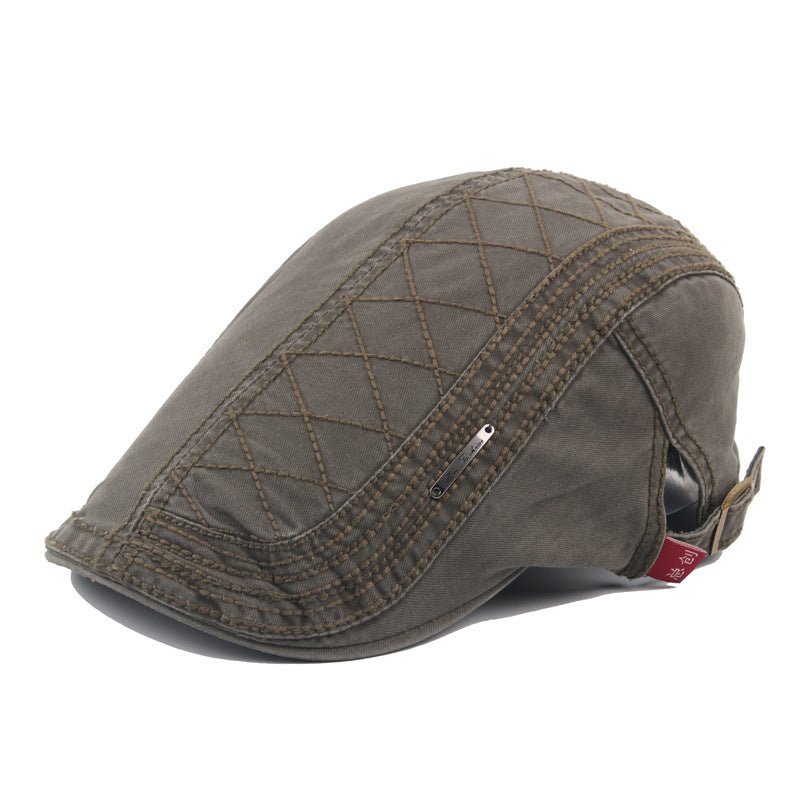 Exclusive Vintage British Beret Hat Collection — Black — Detail View