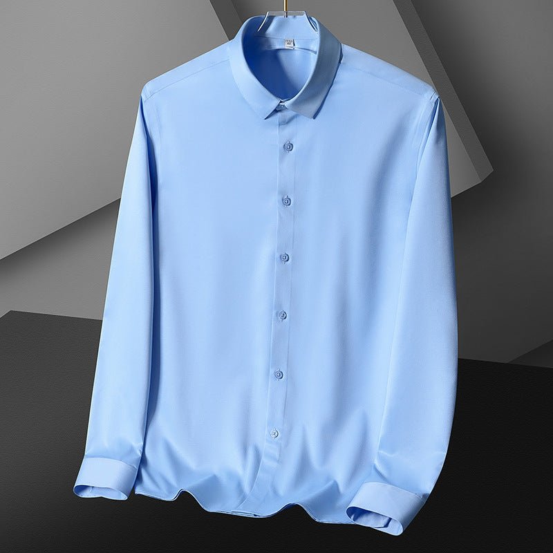 Exclusive Business High-end Ice Silk Shirt — C21281 — Size S — Side View