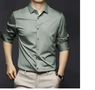 Exclusive Business High-end Ice Silk Shirt — C21281 — Size S — Alternate View 11