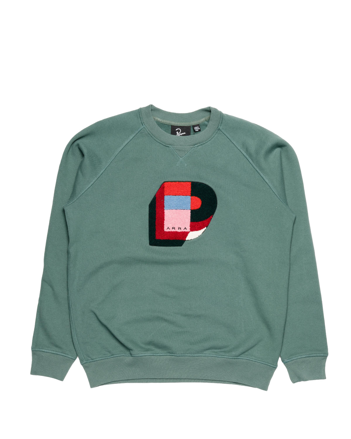 Exclusive by Parra Building Block Logo Crew Neck Sweatshirt — 2XS — Front View