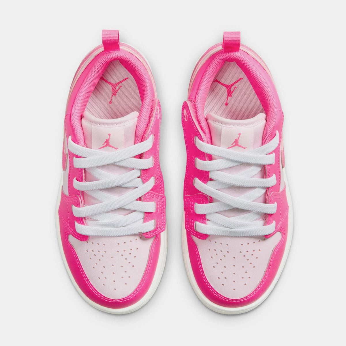 Exclusive Air Jordan 1 Low ALT Preschool Lifestyle Shoes (Pink Foam/Hyper Pink/Summit White) — 10.5C — Side View