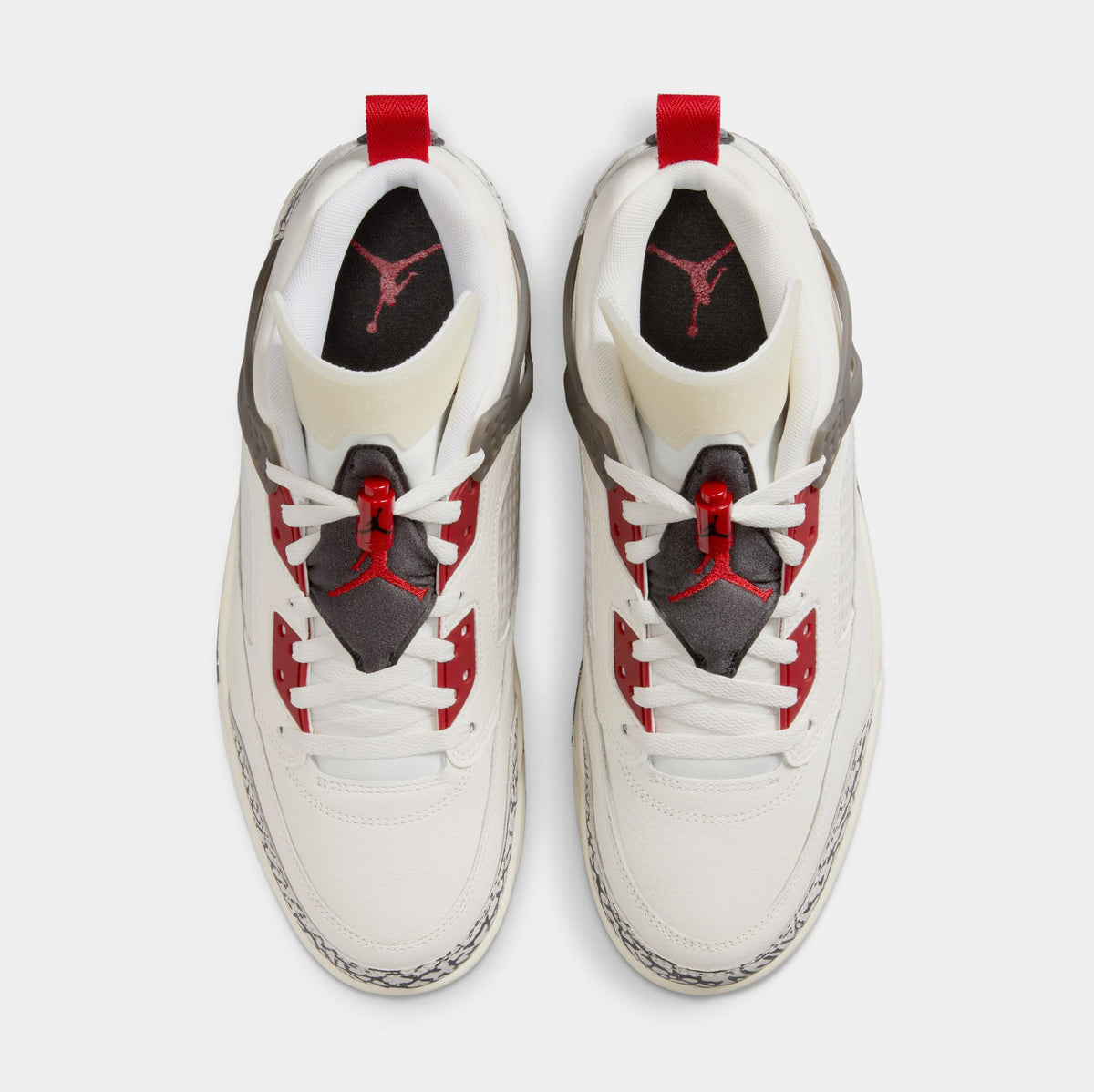 Exclusive Spizike Low Mens Basketball Shoes (Sail/Anthracite/Coconut Milk/Varsity Red) — 8 — Side View