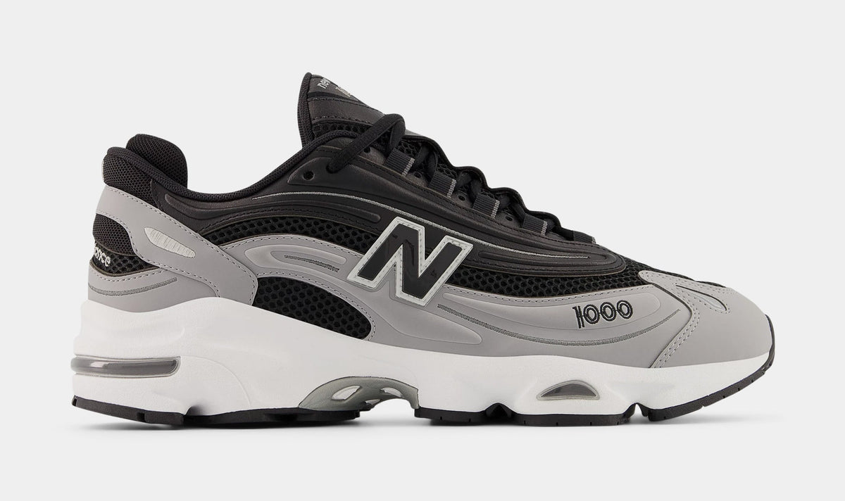 Exclusive 1000 Mens Running Shoes (Black/Grey) — 4 — Front View