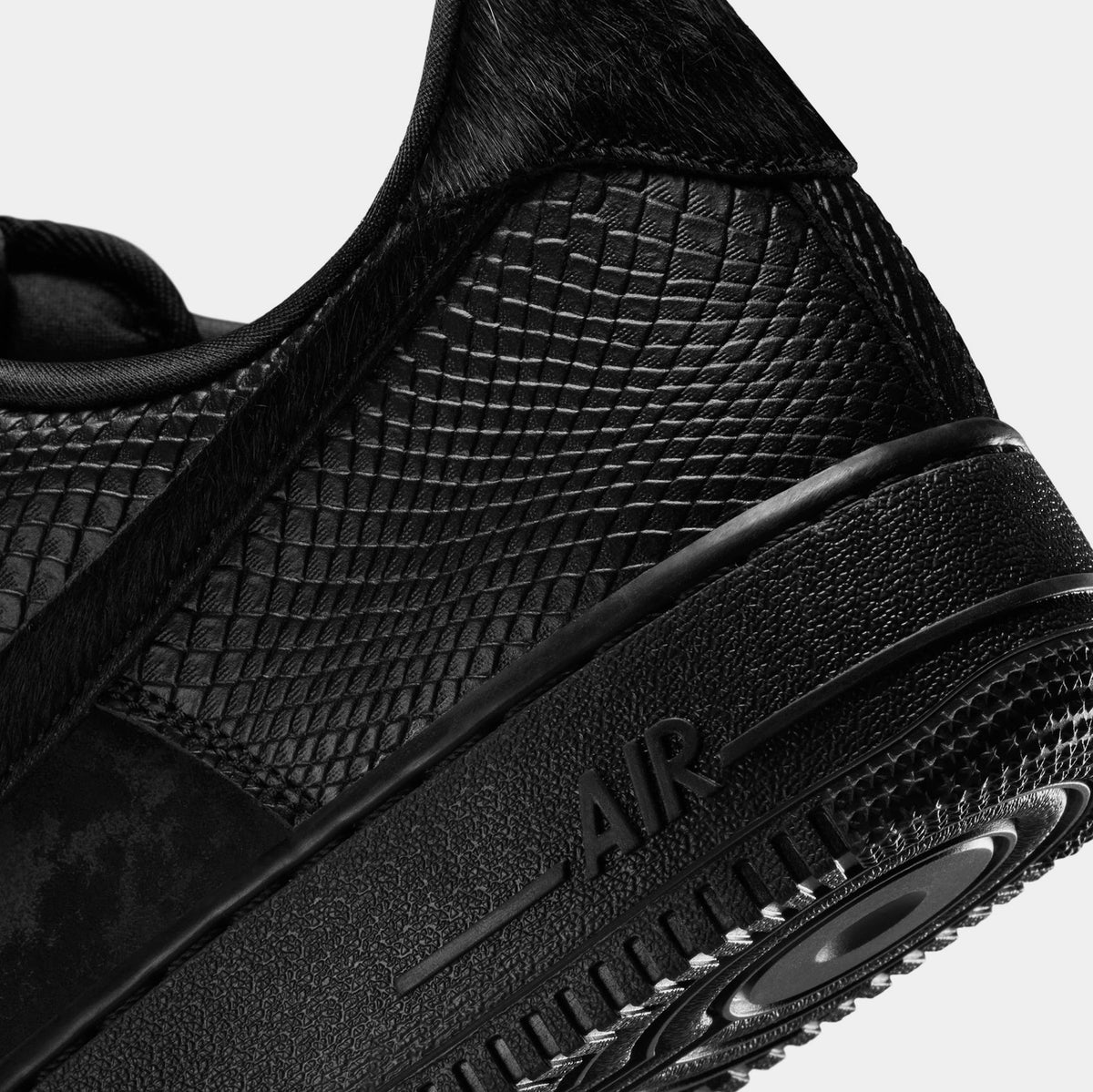 Exclusive Air Force 1 Low LX Mens Lifestyle Shoes (Black/Black) — 6 — Lifestyle View