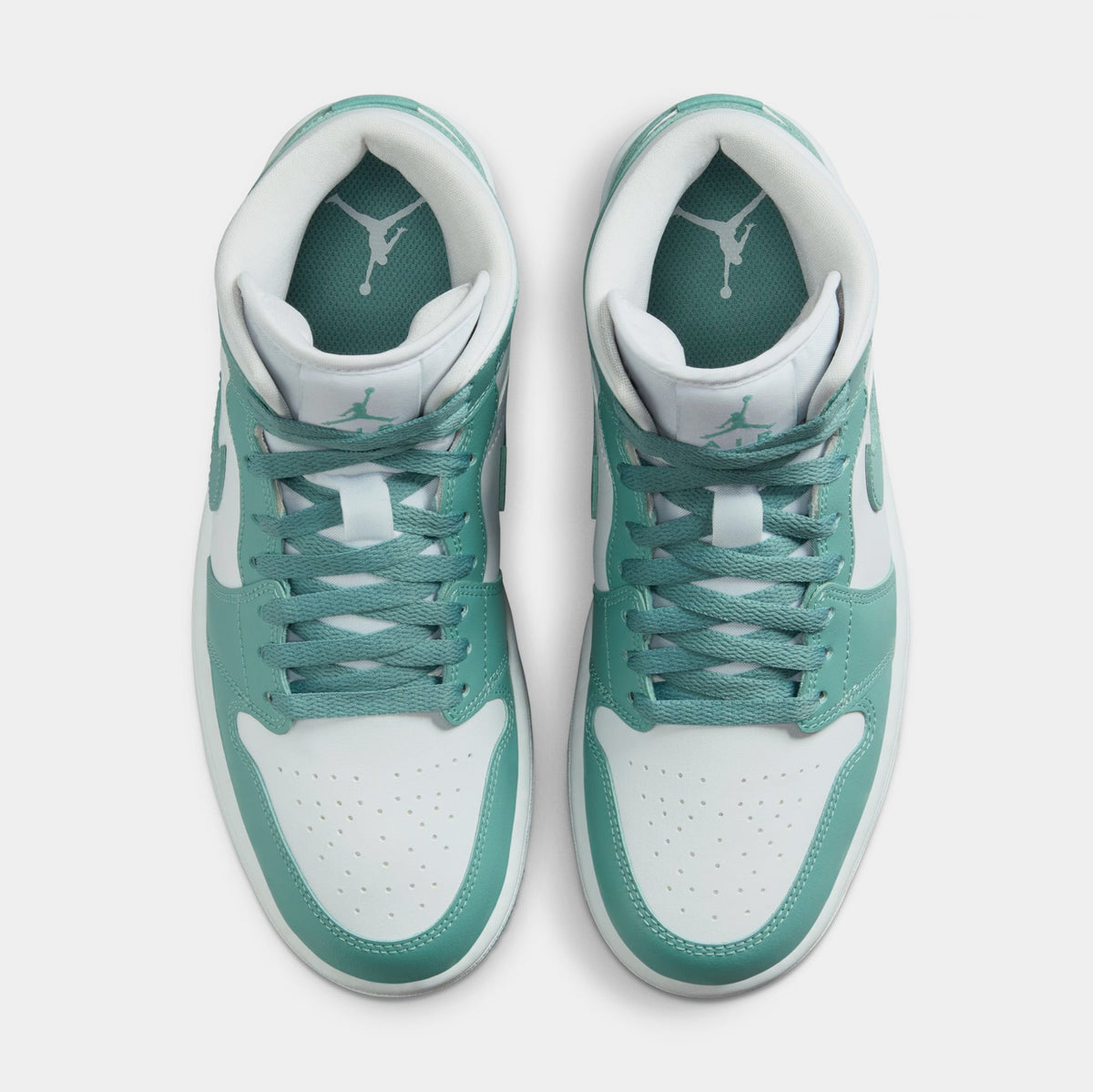 Exclusive Air Jordan 1 Mid Womens Lifestyle Shoes (White/Cannon) — 5 — Side View