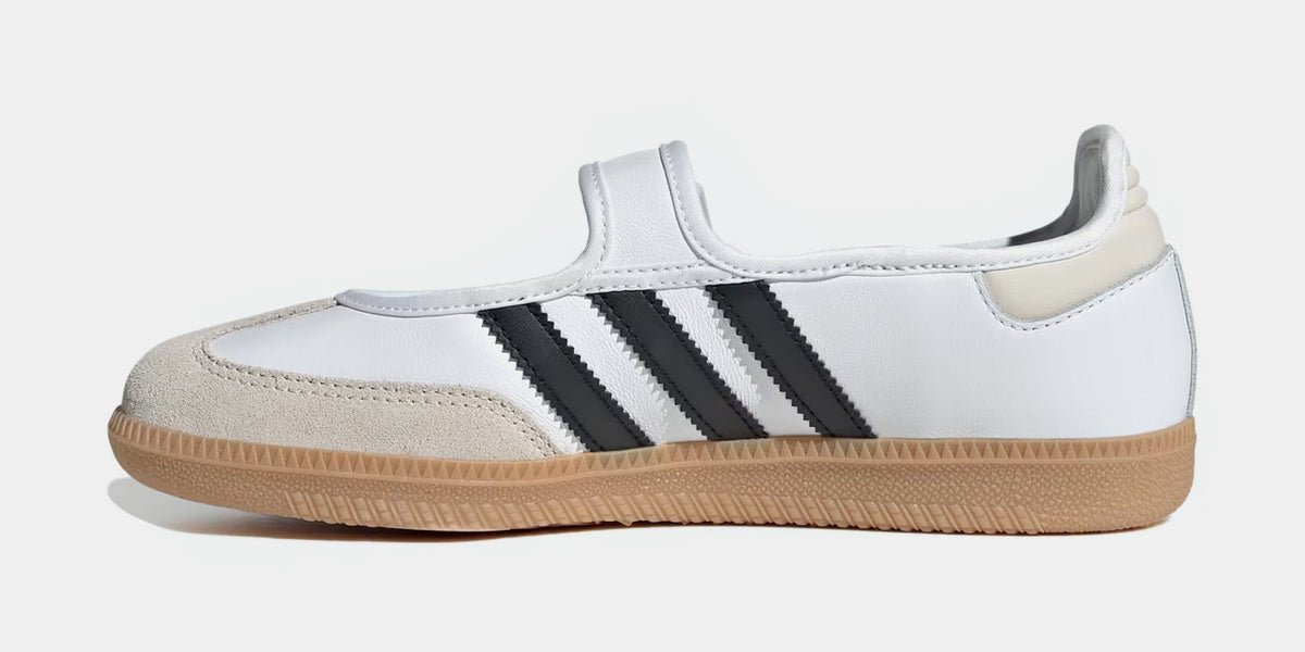 Exclusive Samba Jane Womens Lifestyle Shoes (Cloud White/Alumina/Core Black) — 5 — Back View