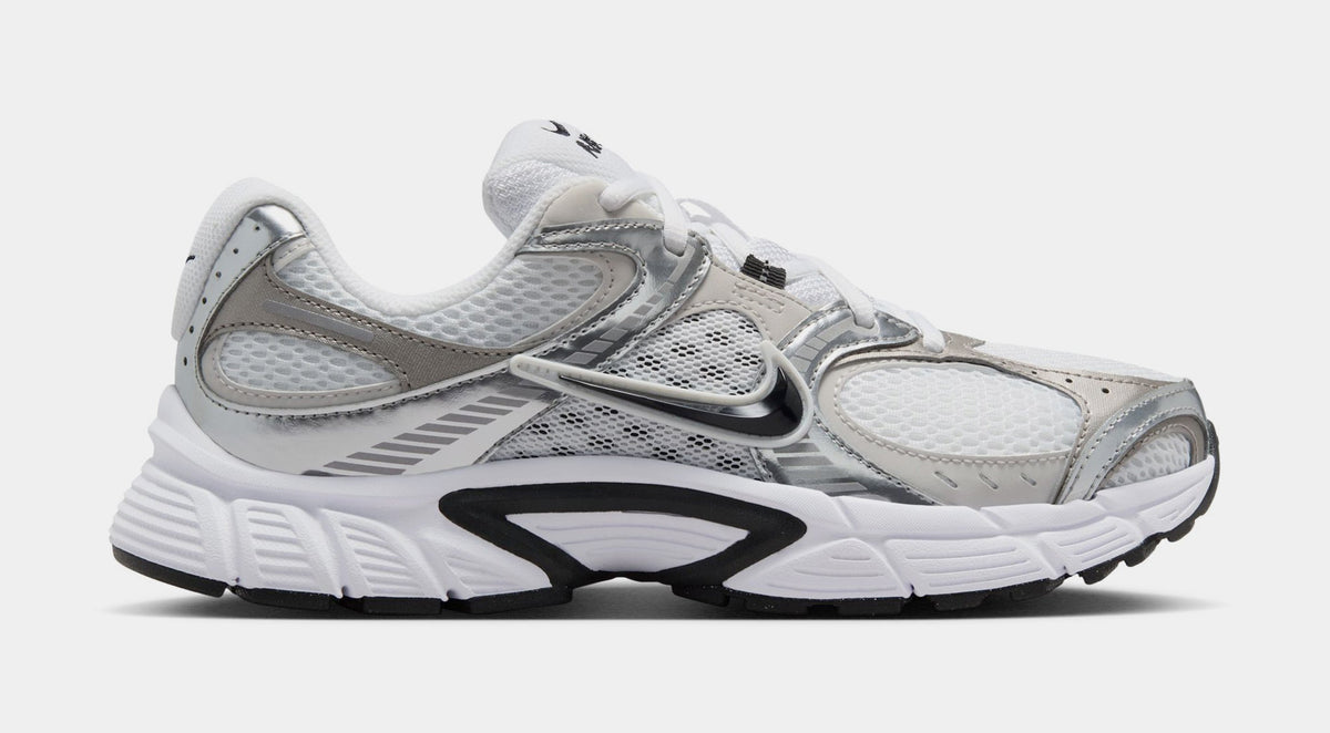 Exclusive V5 RNR Womens Running Shoes (White/Black/Vast Grey/Metallic Silver) — 5 — Front View