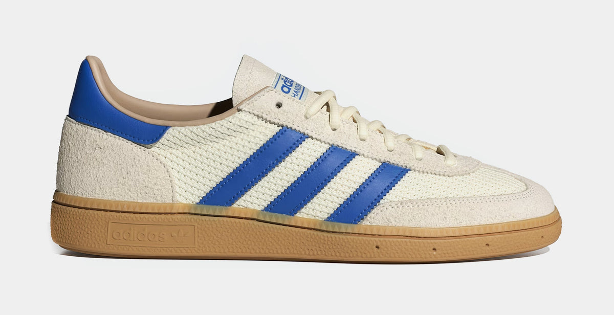 Exclusive Handball Spezial Mens Lifestyle Shoes (Cream White/Blue/Warm Sandstone) — 4 — Front View