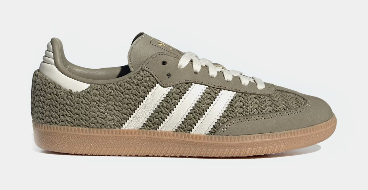 Exclusive Samba OG Crochet Womens Lifestyle Shoes (Orbit Green/Cream White/Gum) — 5 — Front View