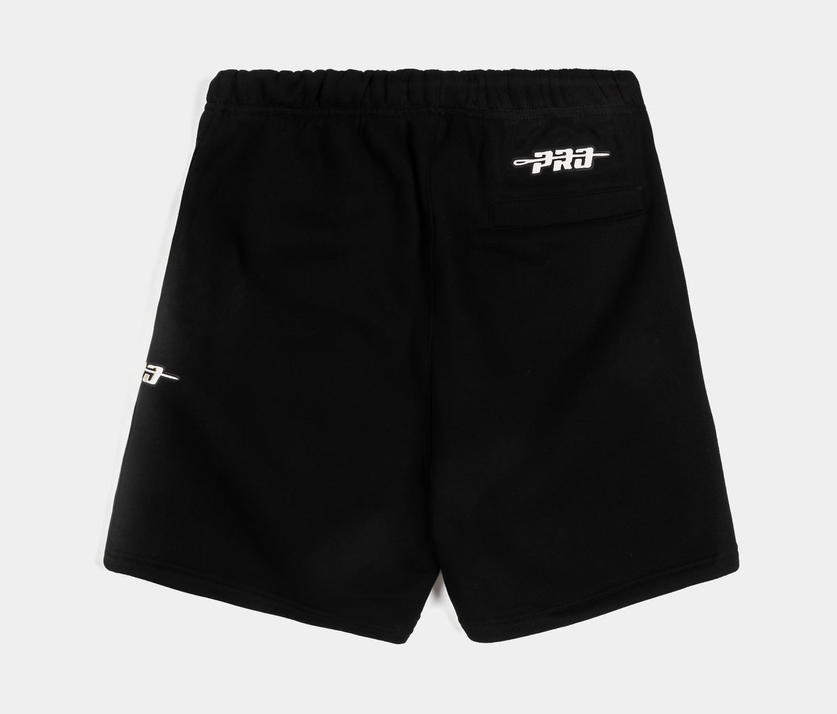 Exclusive Classic Icon Woven Mens Shorts (Black/Beige) — S — Side View