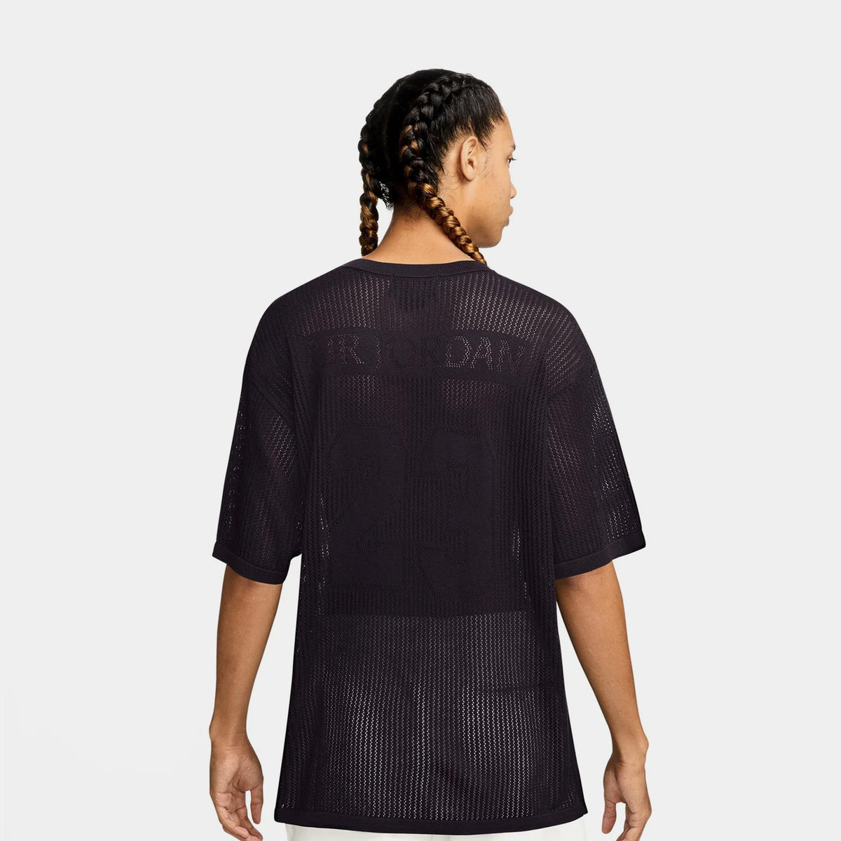 Exclusive Knit Football Mens Jersey (Off Noir/Dark Smoke Grey) — S — Side View