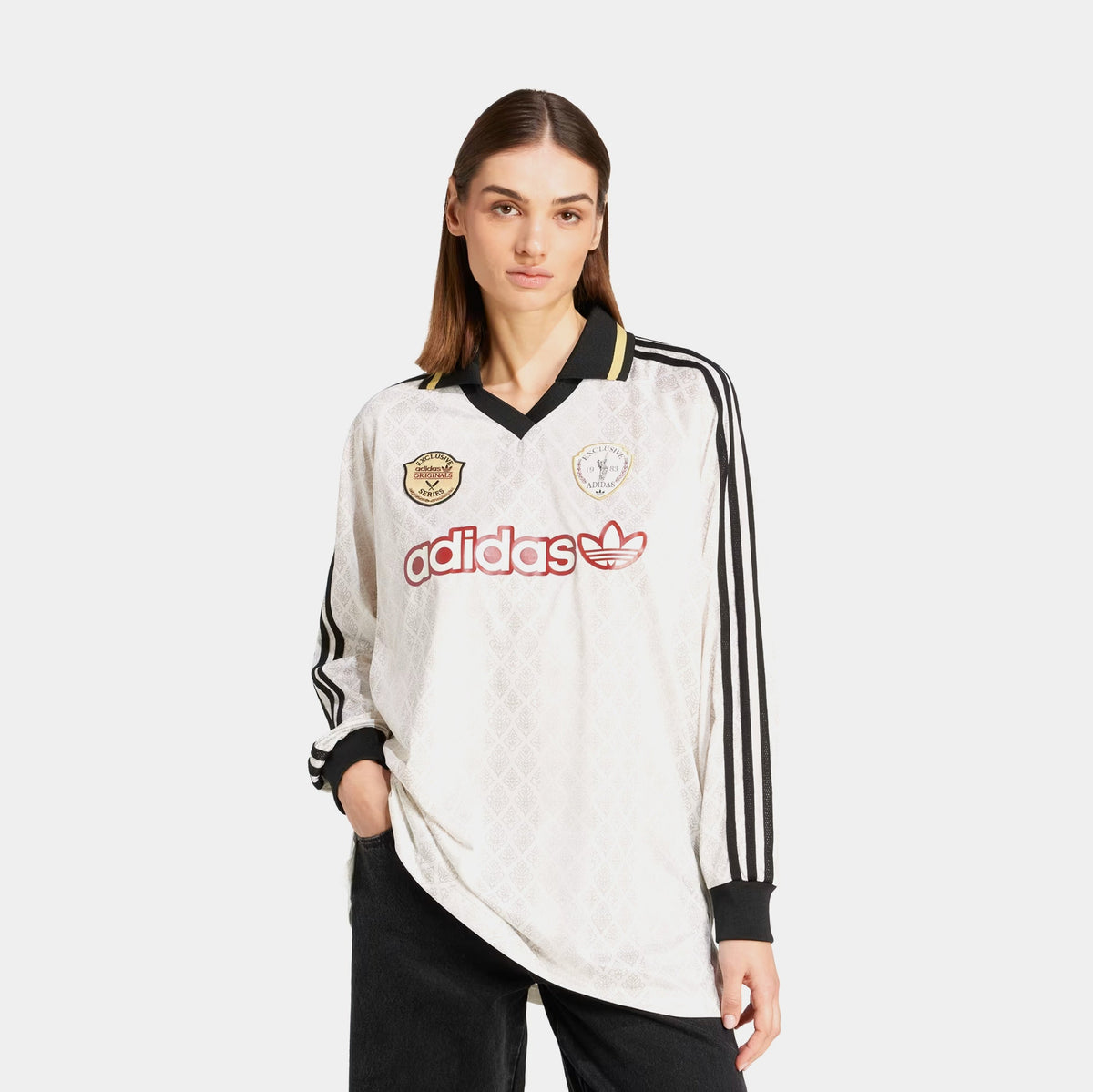 Exclusive Originals Retro Cricket Womens Jersey (Off White) — XS — Front View