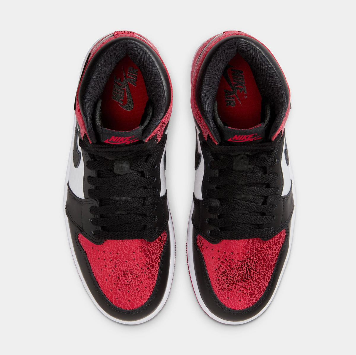 Exclusive Air Jordan 1 Retro High OG Ruby Womens Lifestyle Shoes (Varsity Red/Black/White) — 6 — Side View