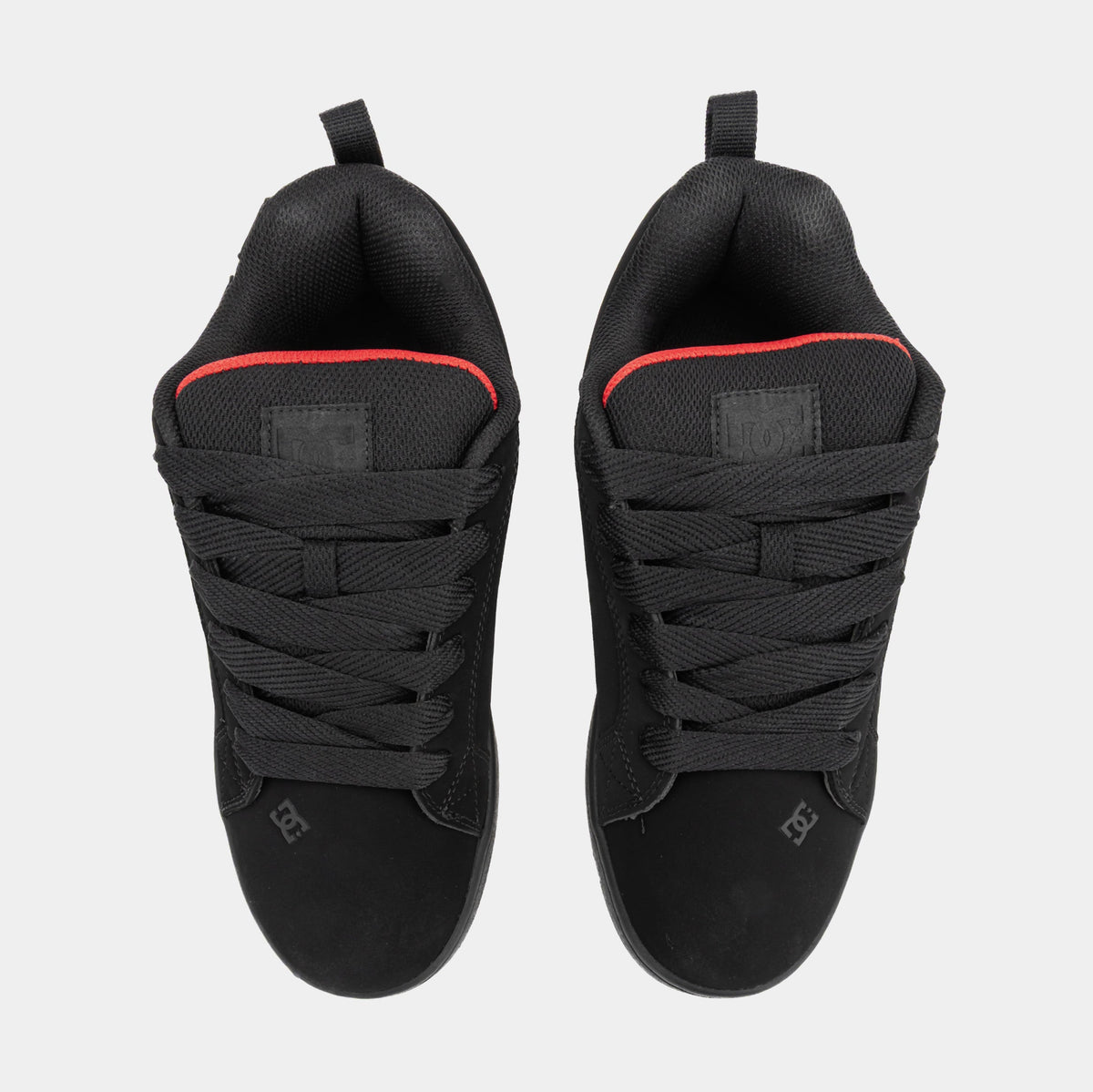 Exclusive Court Graffik Mens Skate Shoes (Black/Red) — 7 — Side View