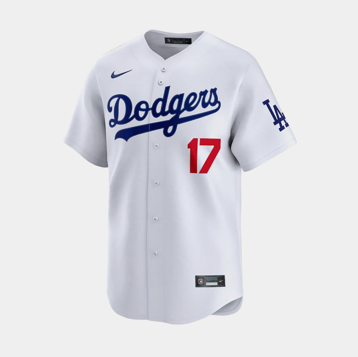 Exclusive Los Angeles Dodgers Shohei Ohtani Home Mens Jersey (White/Blue) — S — Front View