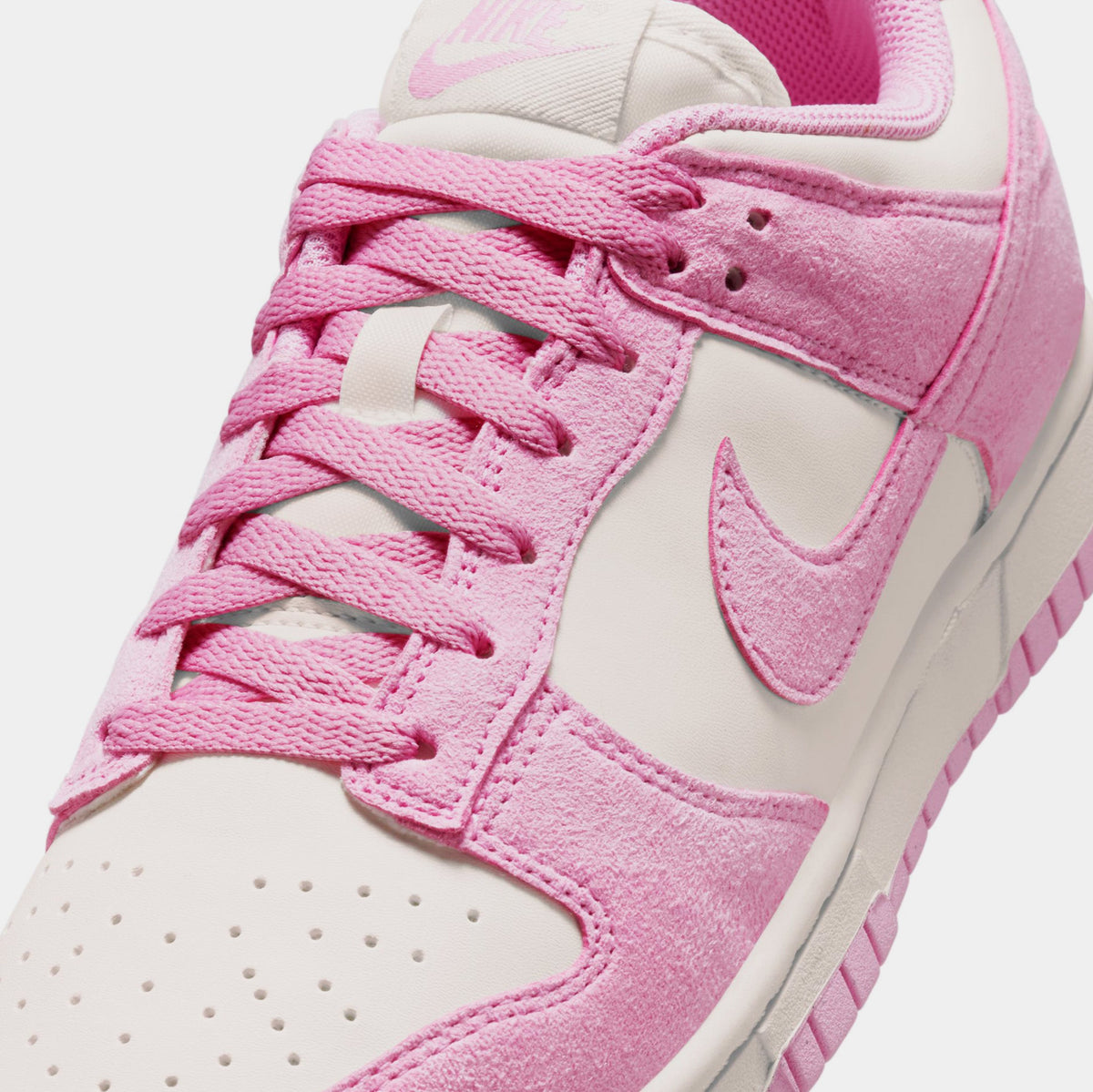 Exclusive Dunk Low Next Nature Womens Lifestyle Shoes (Sail/Pink Rise/Sail) — 5 — Back View