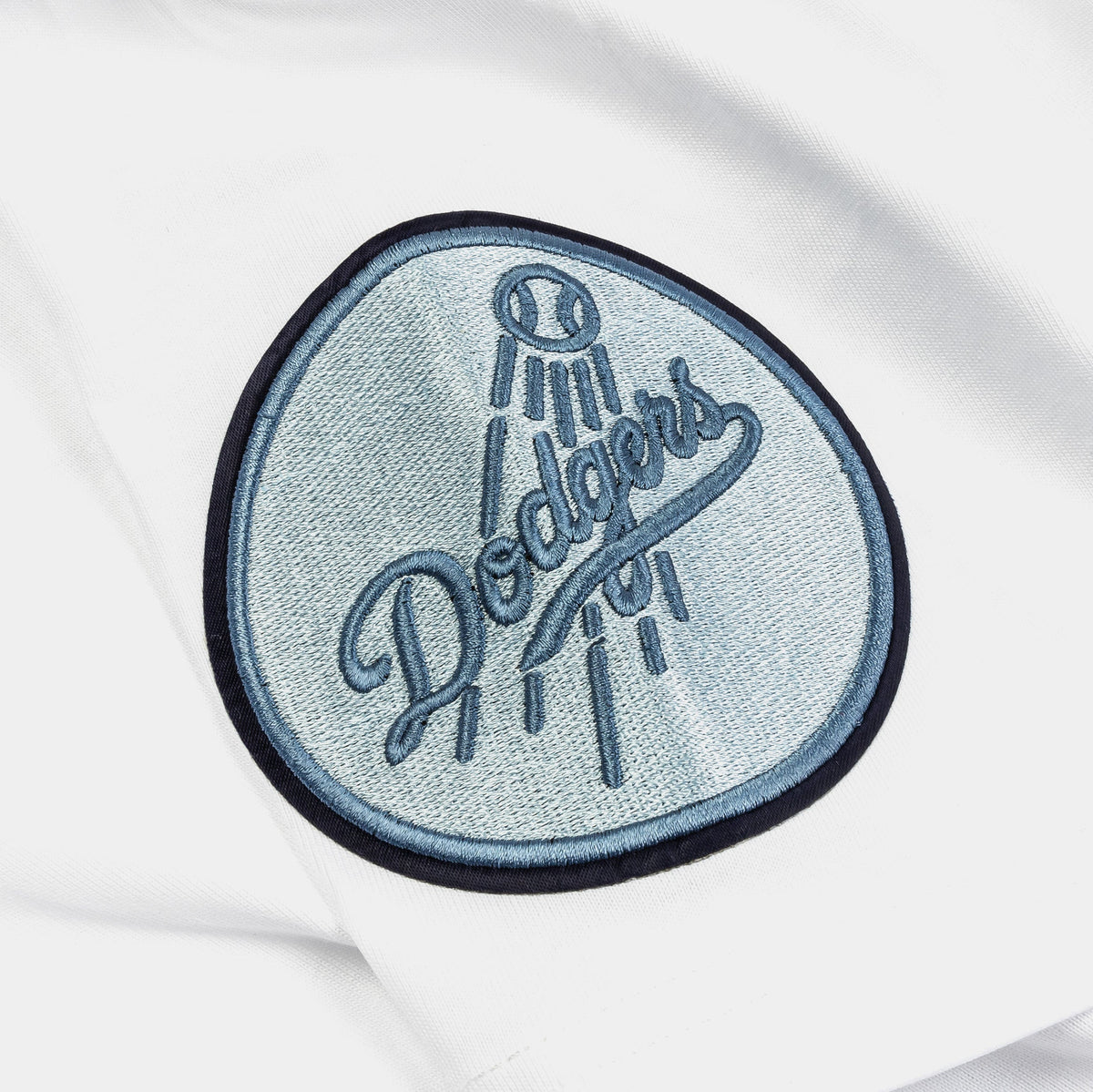 Exclusive Los Angeles Dodgers Country Club Mens Short Sleeve Shirt (White/Blue) — S — Back View