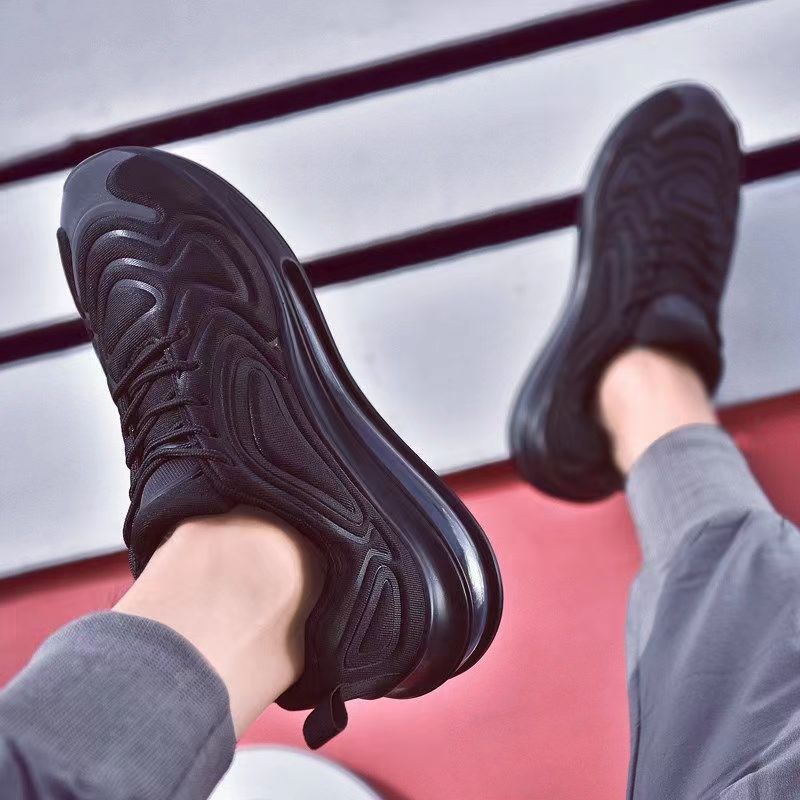 Exclusive Black Sneakers | Men's Casual Shoes — Black — Size Size39 — Back View