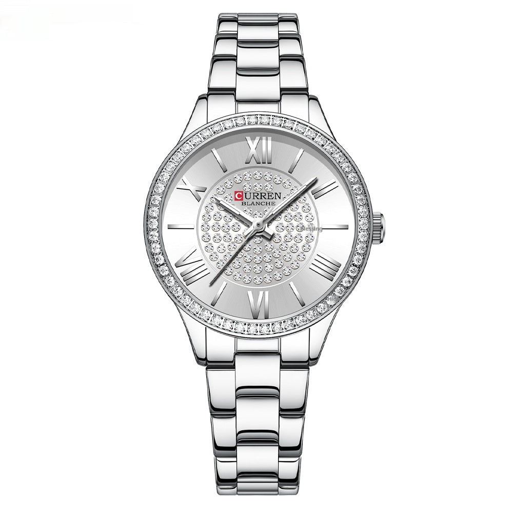 Exclusive Casual Women's Watch — Gold Shell Gold — Lifestyle View