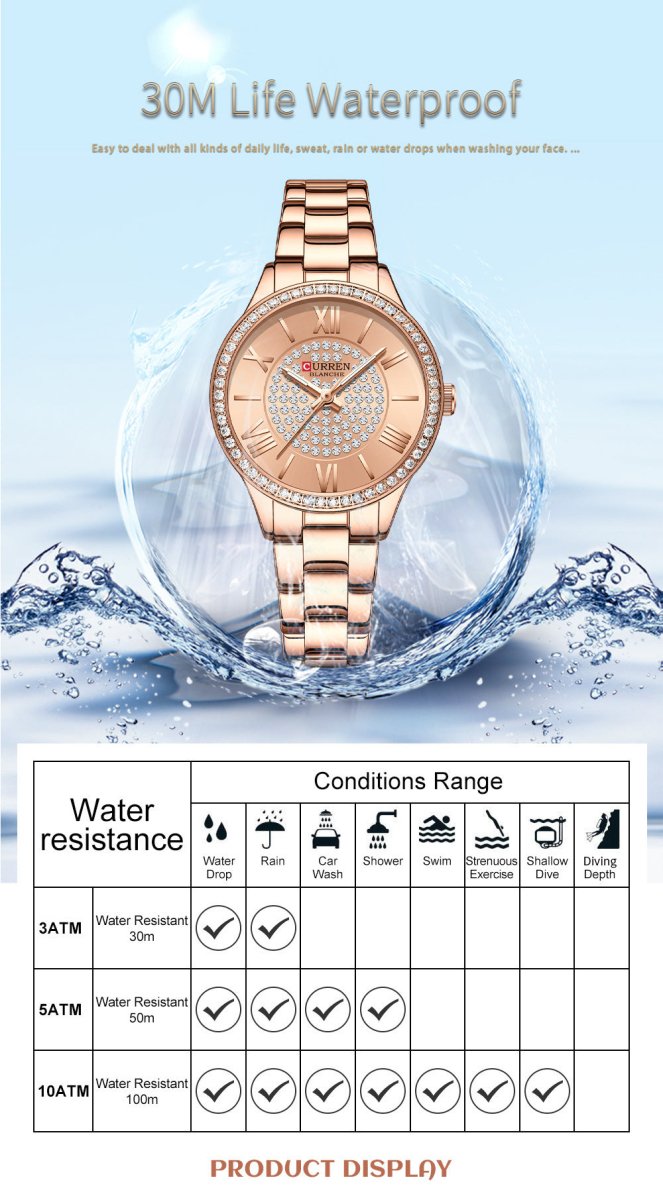 Exclusive Casual Women's Watch — Gold Shell Gold — Alternate View 9