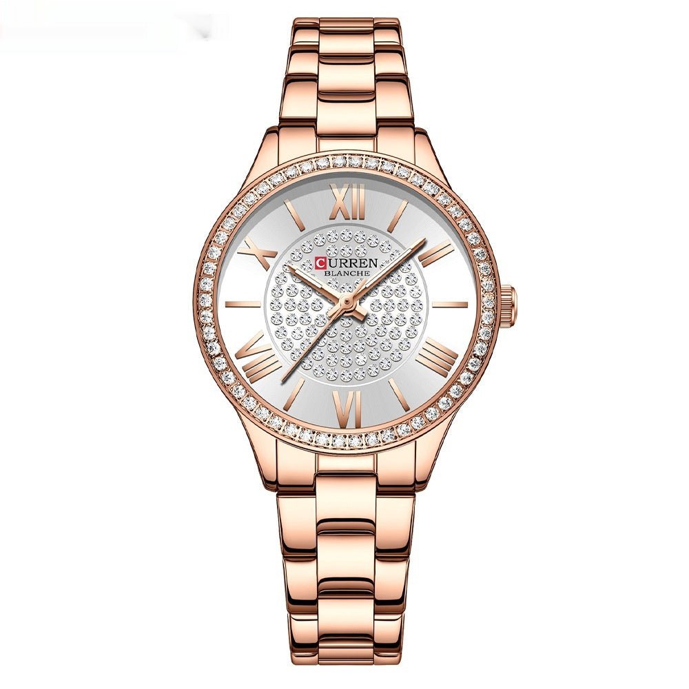 Exclusive Casual Women's Watch — Gold Shell Gold — Detail View