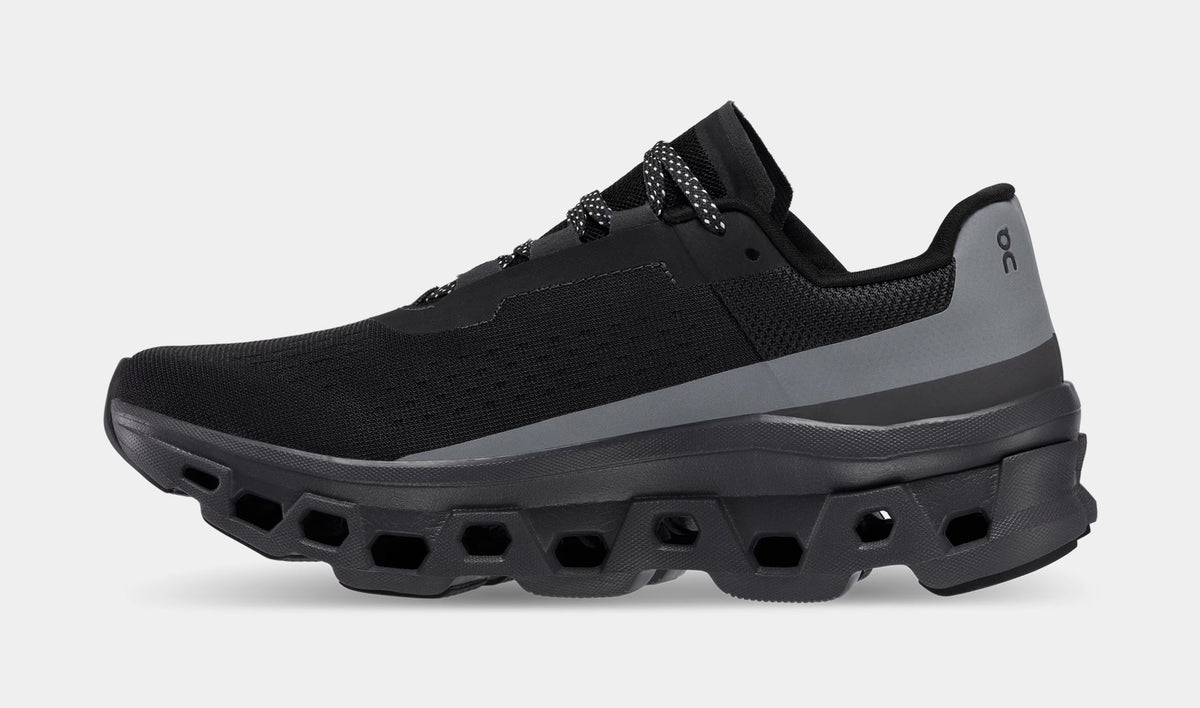 Exclusive Cloudmonster Lumos Mens Running Shoes (Black) — 7 — Back View