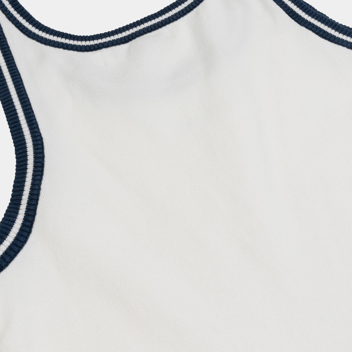 Exclusive Tennis Sweater Womens Dress (White/Blue) — XS — Side View