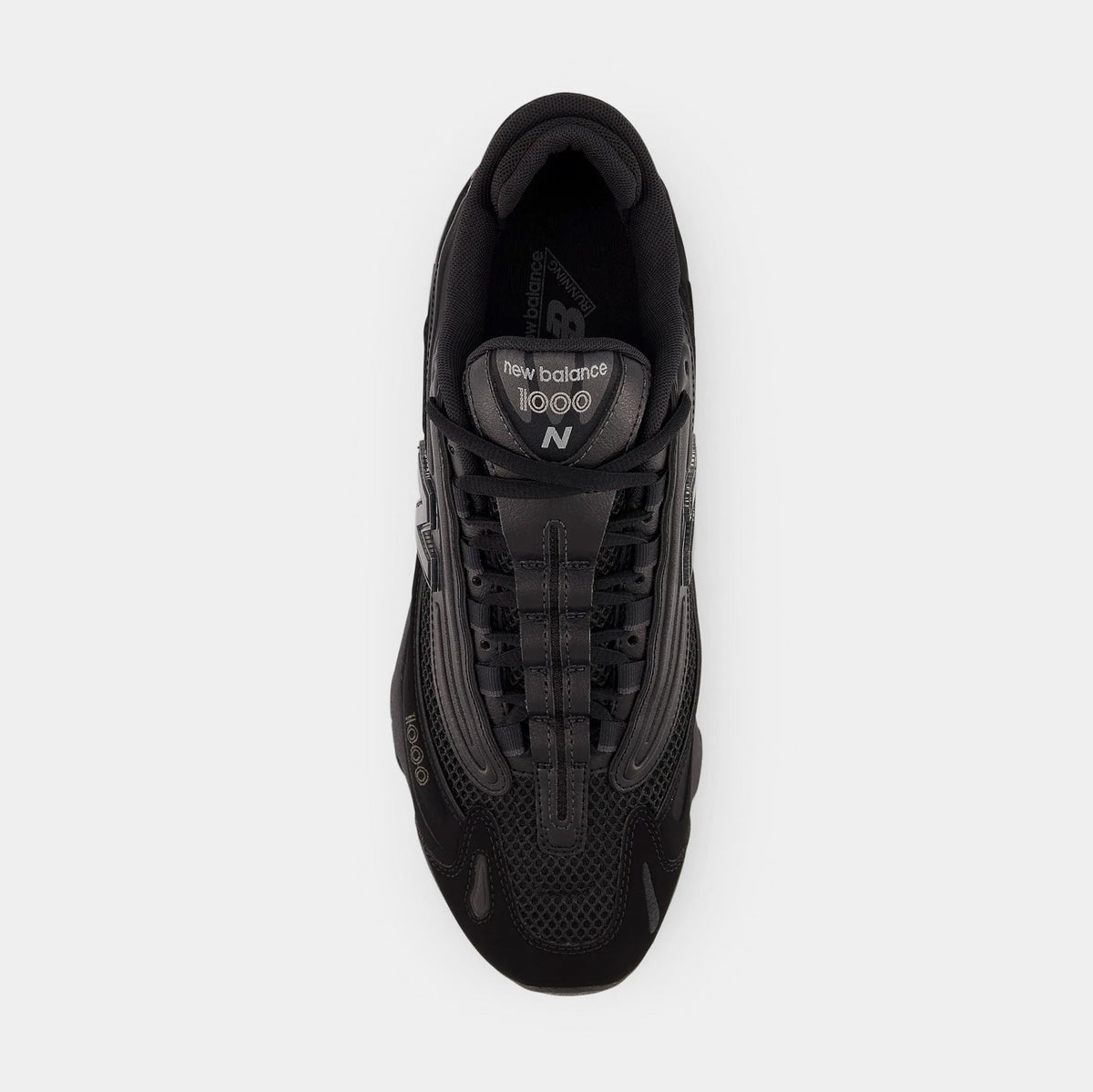 Exclusive 1000 Mens Running Shoes (Black/Black) — 4 — Side View