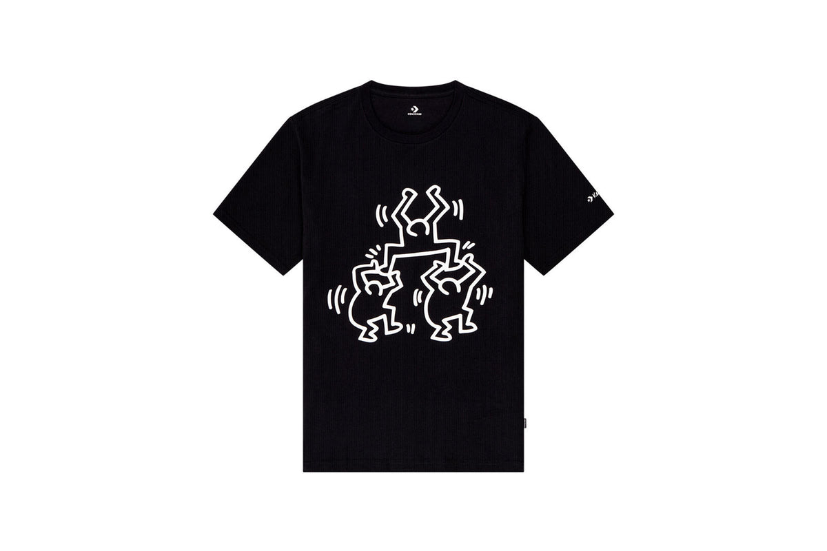 Exclusive Converse x KEITH HARING GRAPHIC TEE "BLACK" — 2XS — Front View