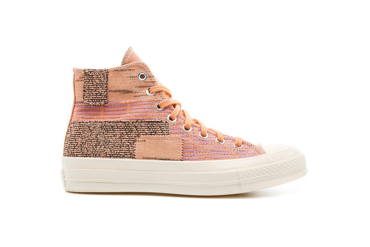 Exclusive Converse x CONVERSE PATCHWORK CHUCK 70 HI "PEACH" — 3 — Front View