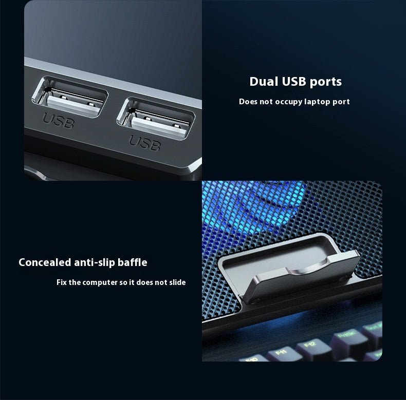 Exclusive Core Ice Laptop Radiator — Black Colorful Version — Alternate View 10