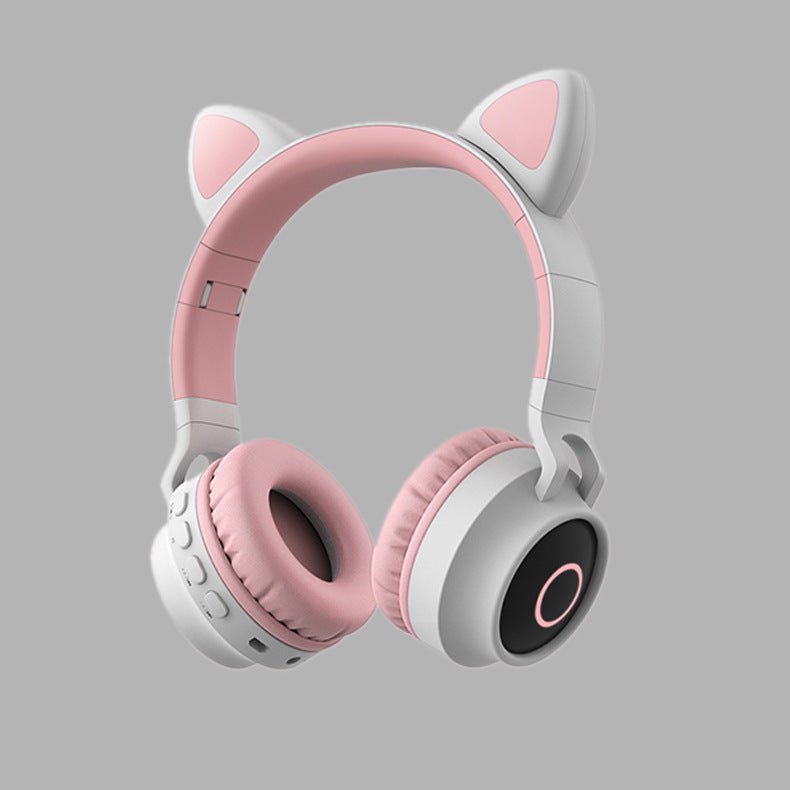 Exclusive Cute Bluetooth 5.0 Headphone — Violet — Top View