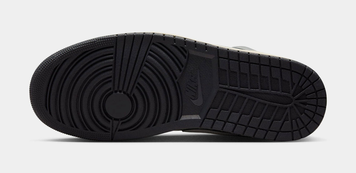 Exclusive Air Jordan 1 Low SE Mens Lifestyle Shoes (Light Smoke Grey/White/Off Noir) — 7 — Top View