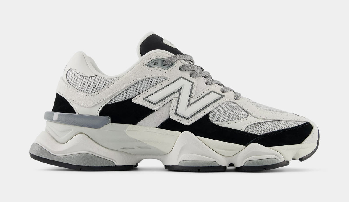 Exclusive 9060 Mens Lifestyle Shoes (Grey/Jet Black) — 8 — Front View