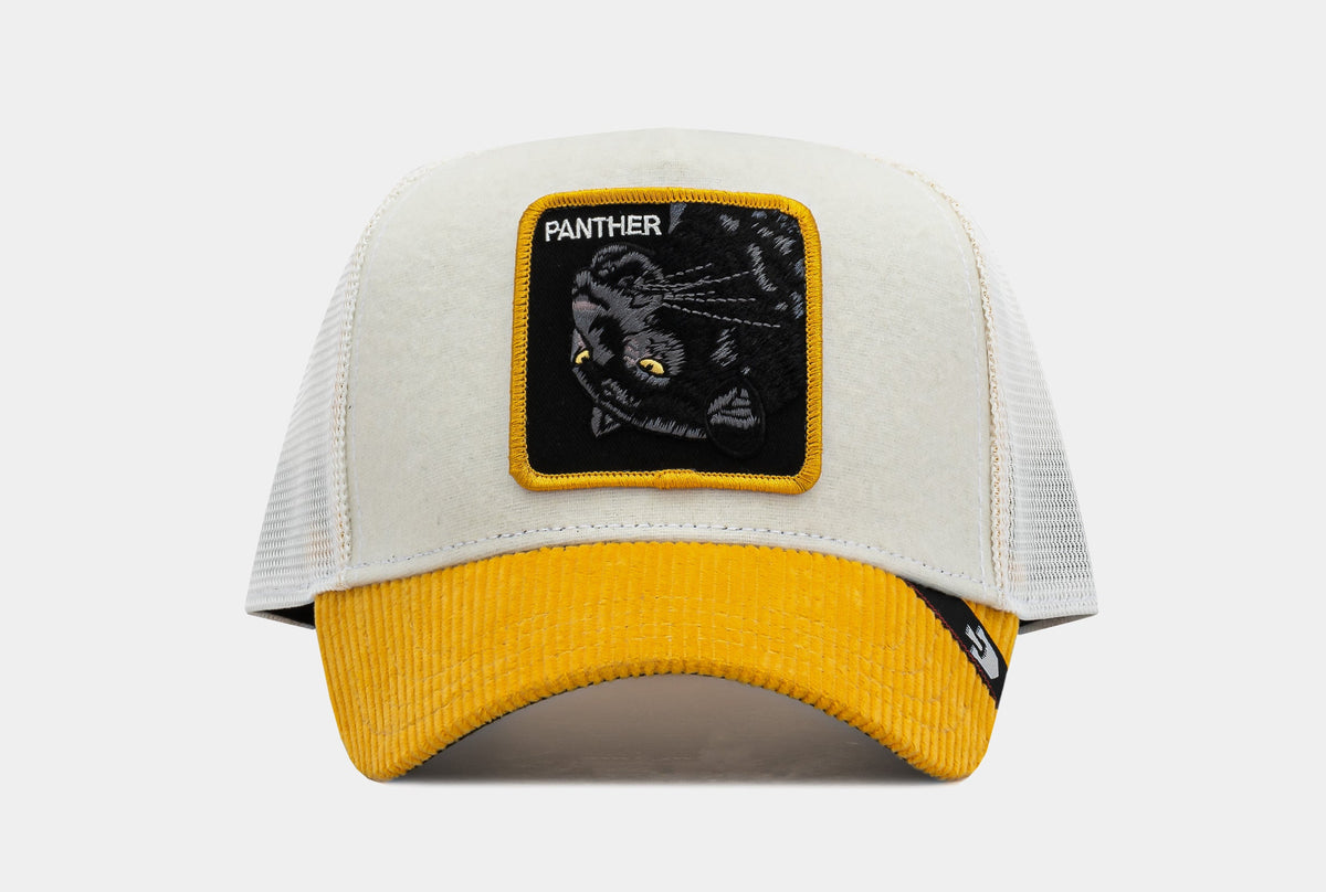 Exclusive Rehtnap Trucker Mens Hat (Yellow/Beige) — OS — Front View