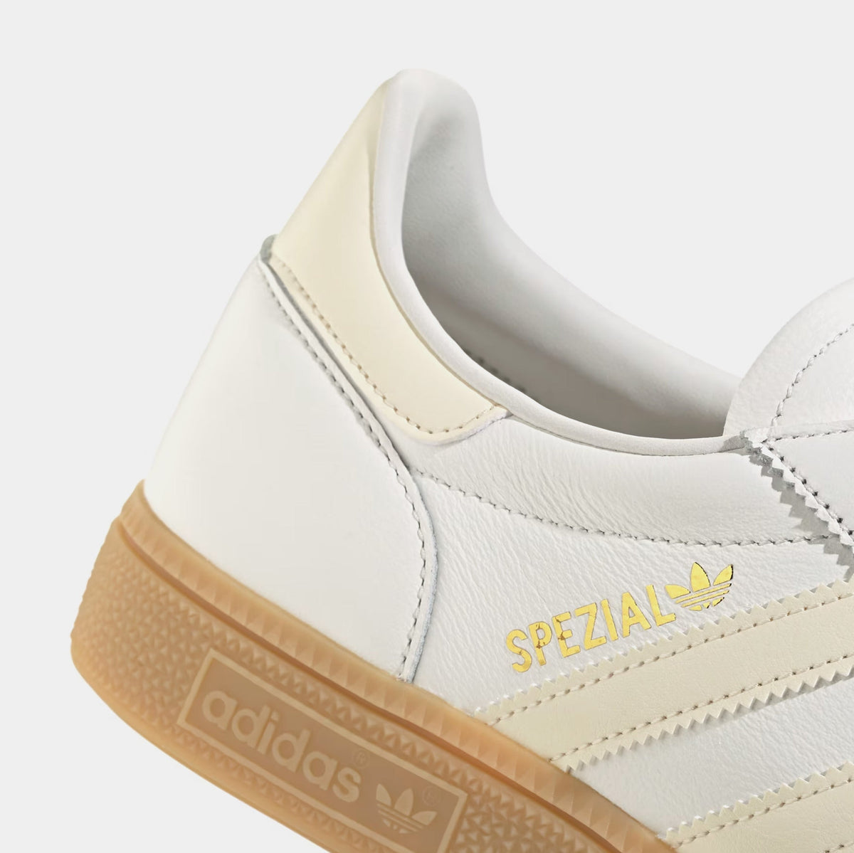 Exclusive Handball Spezial Mens Lifestyle Shoes (Core White/Wonder White/Gum) — 4 — Top View